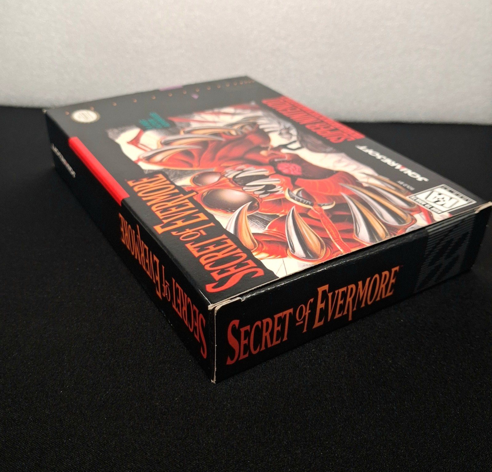 Secret of Evermore Nintendo SNES CIB Near Mint Box Ans Posters Complete