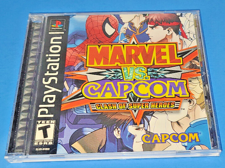 Marvel vs Capcom Clash of Super Heroes (Sony Playstation 1, 2000 PS1) Complete