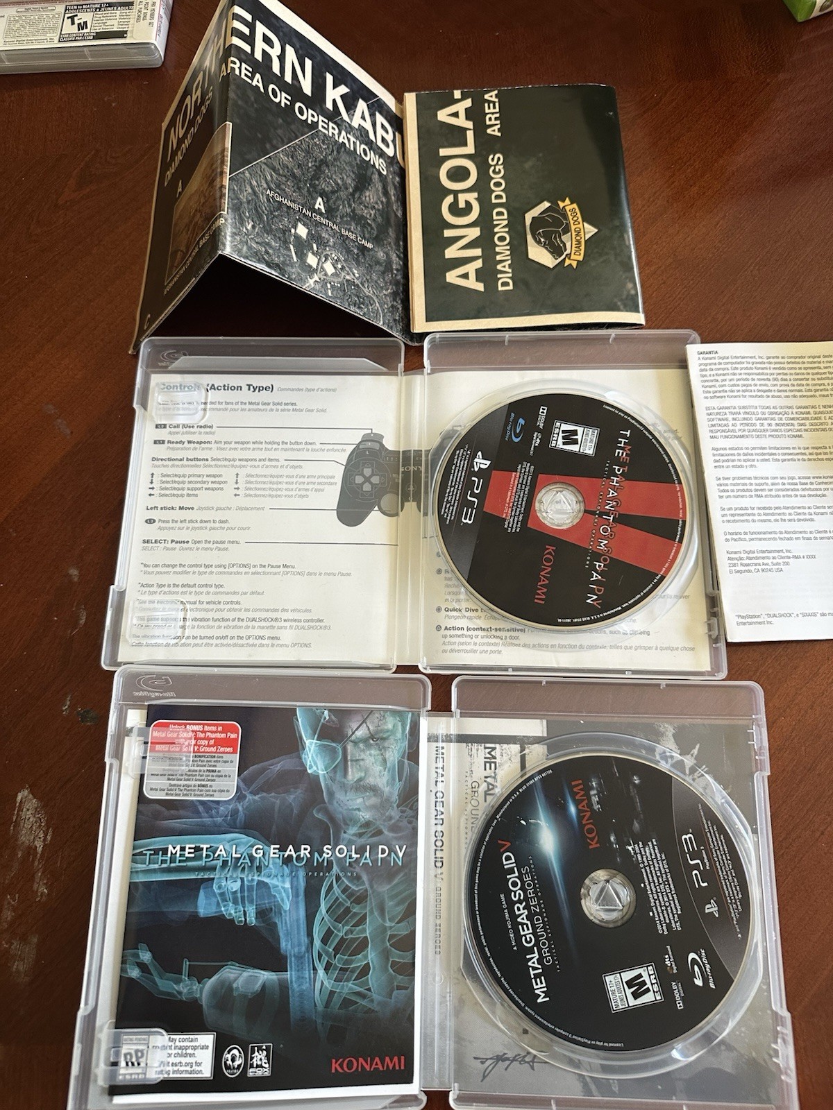 Metal Gear Solid V Collection PS3 Ground Zeroes Phantom Pain Day One CIB