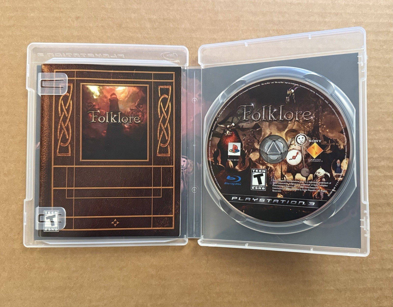 Folklore (PS3 Sony PlayStation 3) – CIB COMPLETE – VG+ Condition – Tested