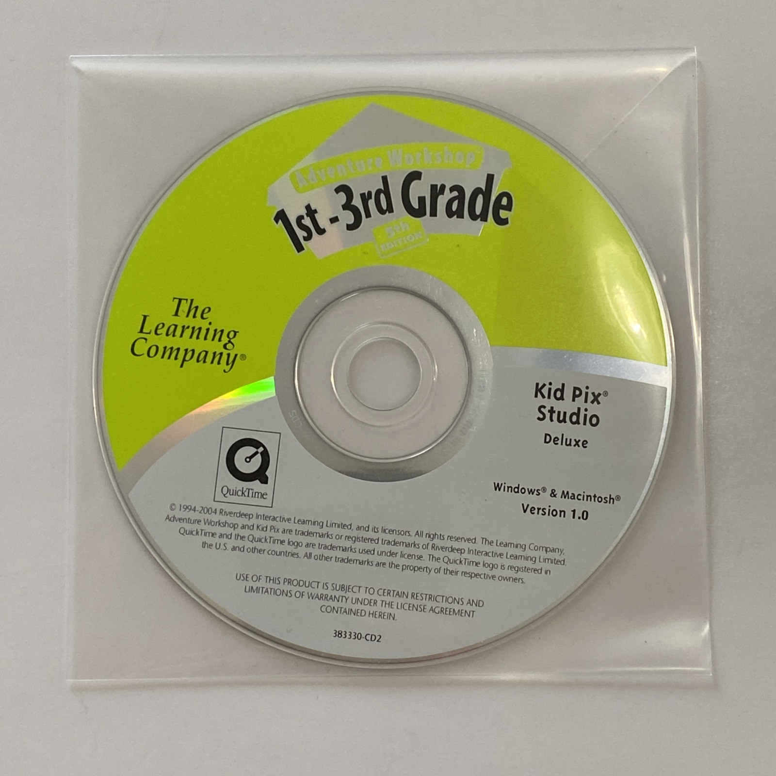 The Learning Company Kid Pix Studio Deluxe (Win/Mac PC CD-ROM, 2004) Disk Only!