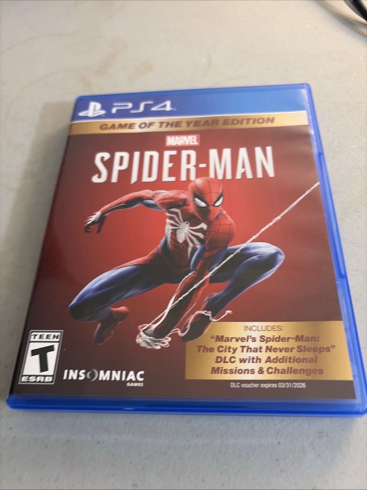Marvel Spider-Man Game of the Year Edition PlayStation 4 Tested And Works