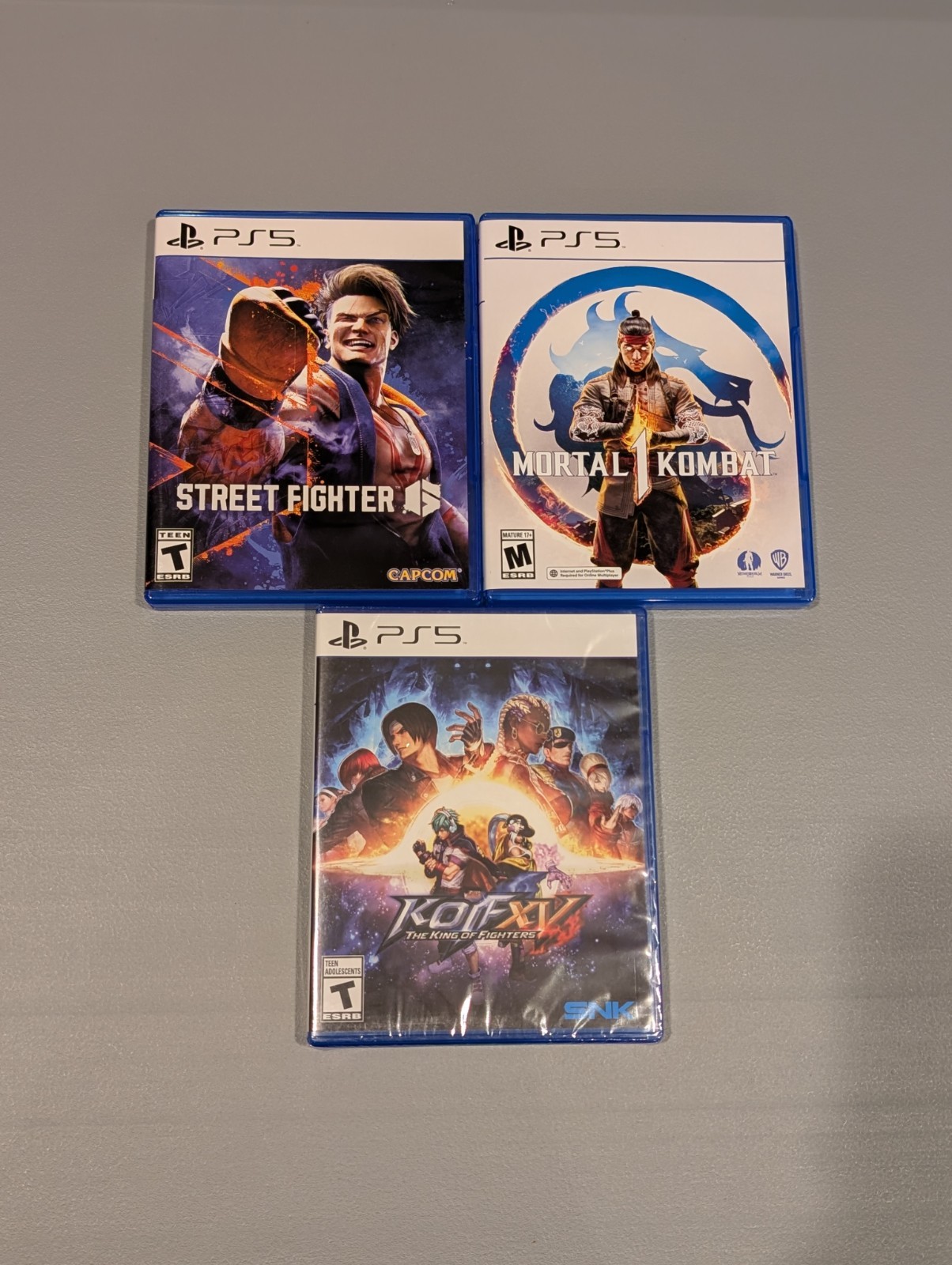 Street Fighter 6, Mortal Kombat 1, King of Fighters XV (PlayStation 5 PS5)