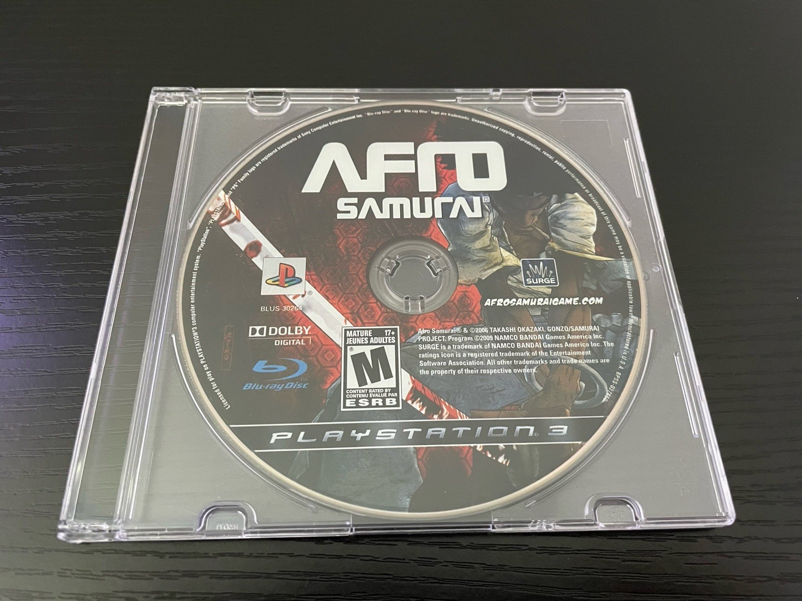 DISC ONLY Afro Samurai (Sony PlayStation 3, 2009) PS3