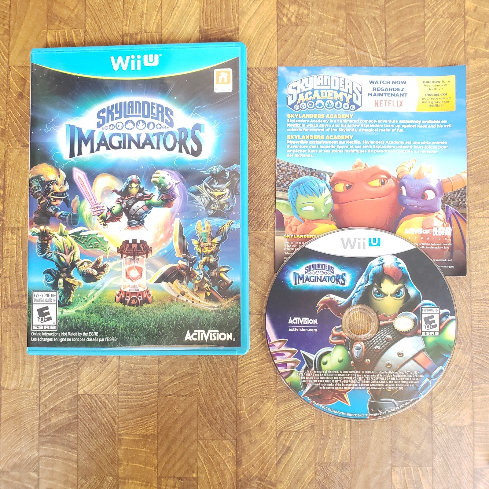 Nintendo Wii U Skylanders Imaginators Game w/ Portal Crystal 2 Figures 2 Chests