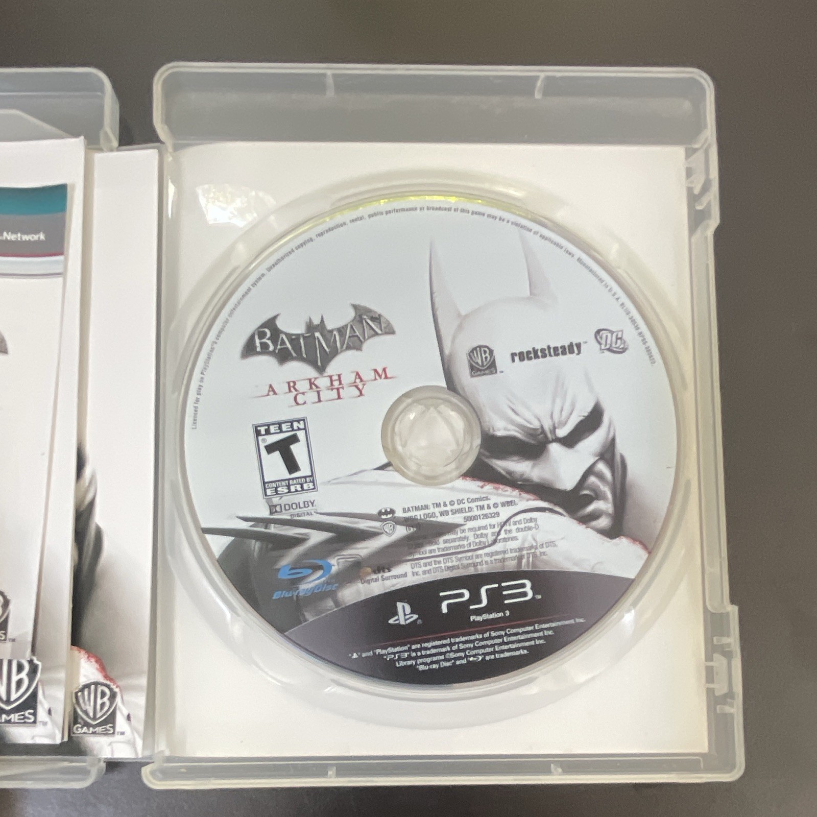WB Games Batman: Arkham City Sony PlayStation 3 PS3 T Teen 3D Manual Included