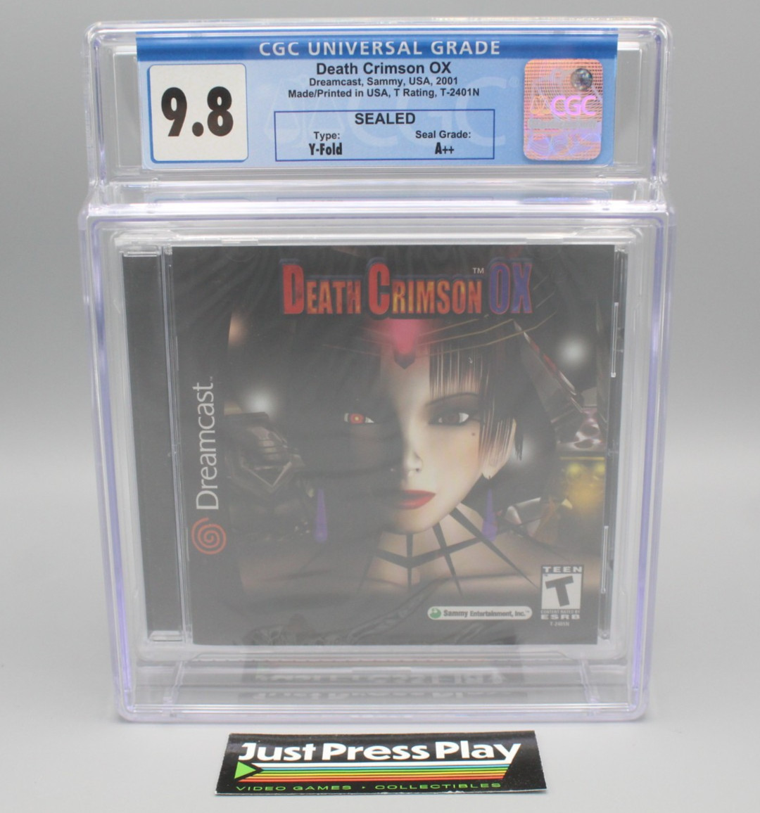 Death Crimson OX Sega Dreamcast 2001 Sealed CGC Graded 9.8 w/ A++ Seal!