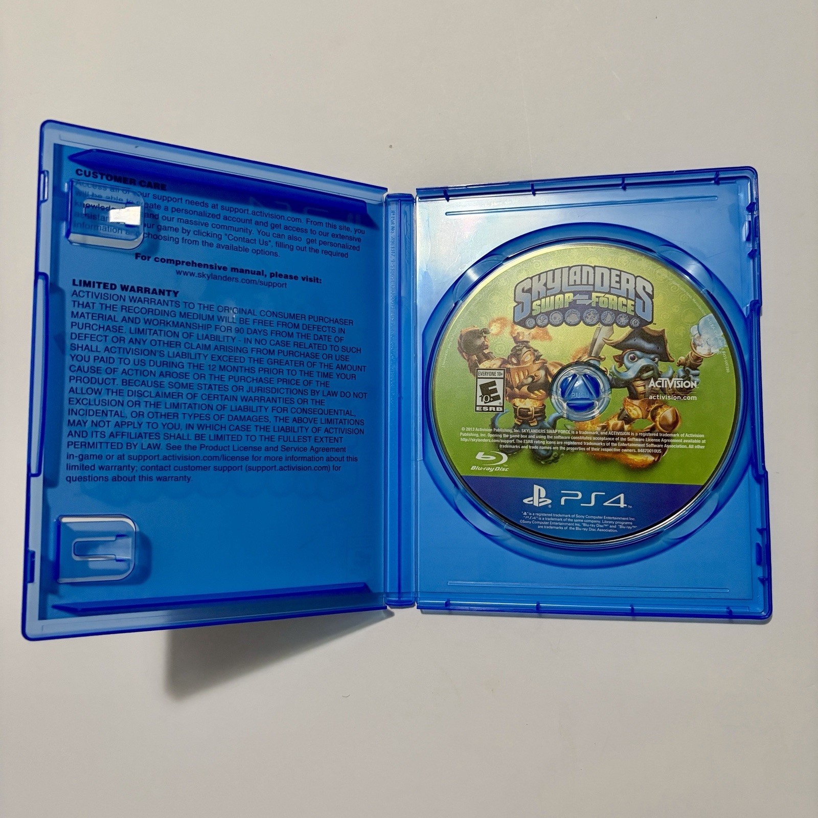 Skylanders Swap Force PS4 2013 Activision E10+ Action Adventure Multiplayer