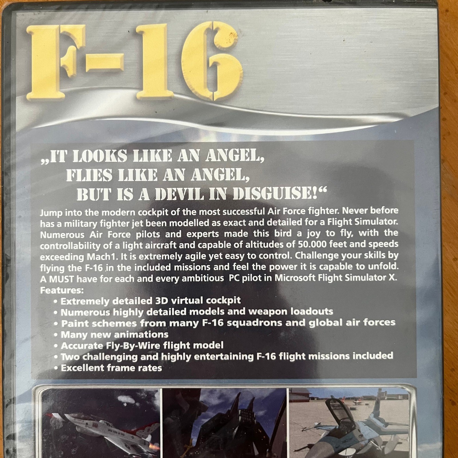 Flight Simulator X F-16 Fighting Falcon Add On for Microsoft PC 2009 Sealed