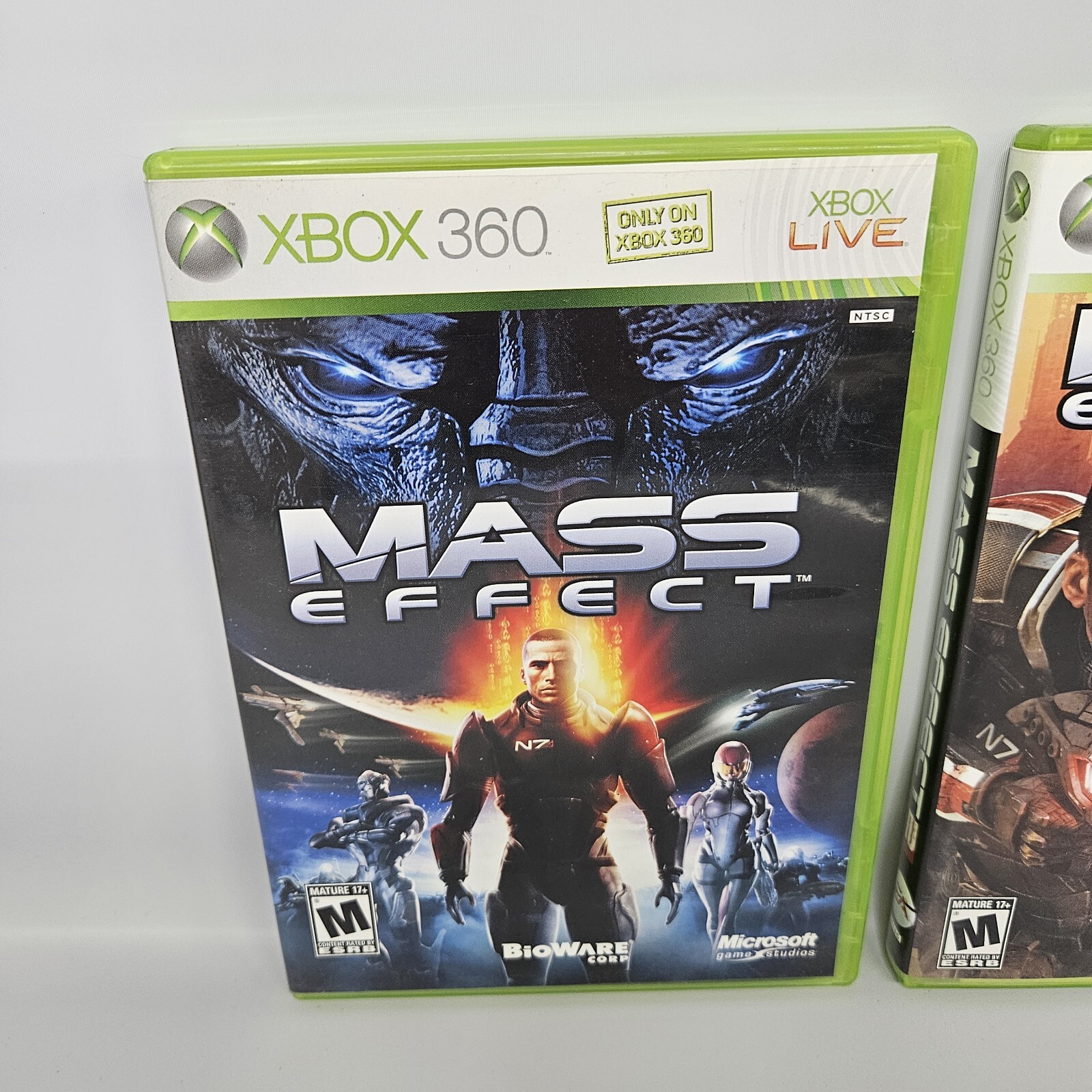 Mass Effect 1 + 2 + 3 – Xbox 360 – All 3 Games Complete Series Tested