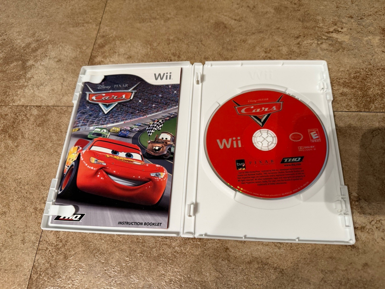 Cars Nintendo Wii CIB Complete With Manual TESTED Disney THQ 2006