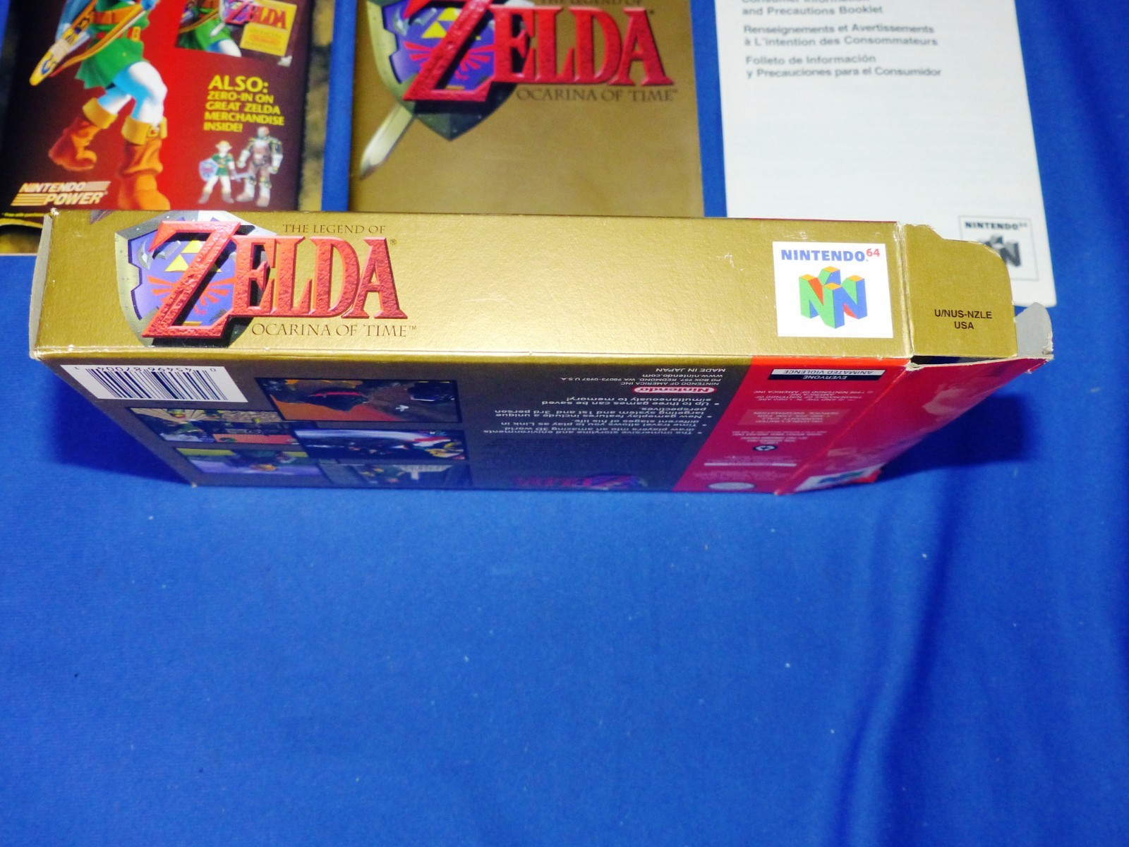 N64 Legend of Zelda Ocarina of Time Complete CIB Box stored since purchased