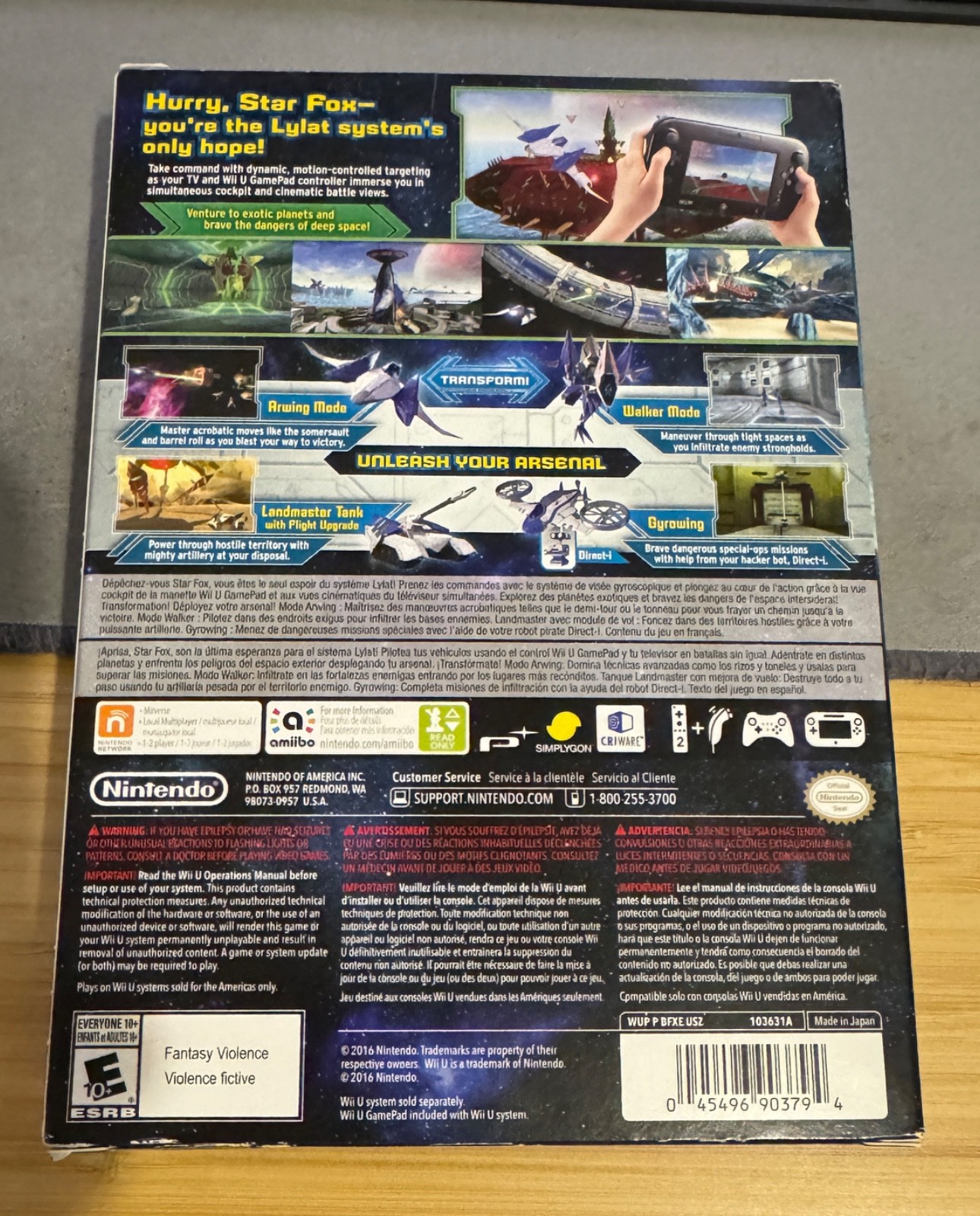 BRAND NEW Wii U StarFox Zero in Box with Star Fox Guard Game SEALED Nintendo