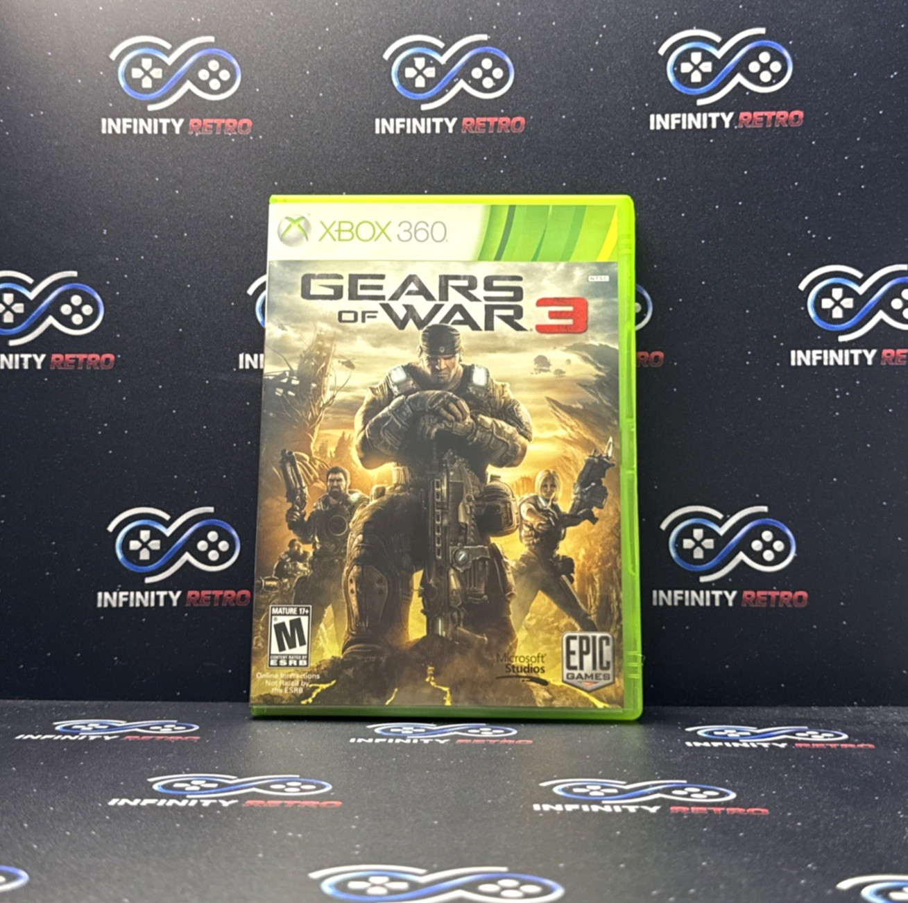 Gears of War 3 Microsoft Xbox 360 CIB Complete With Stickers Refurbished Tested