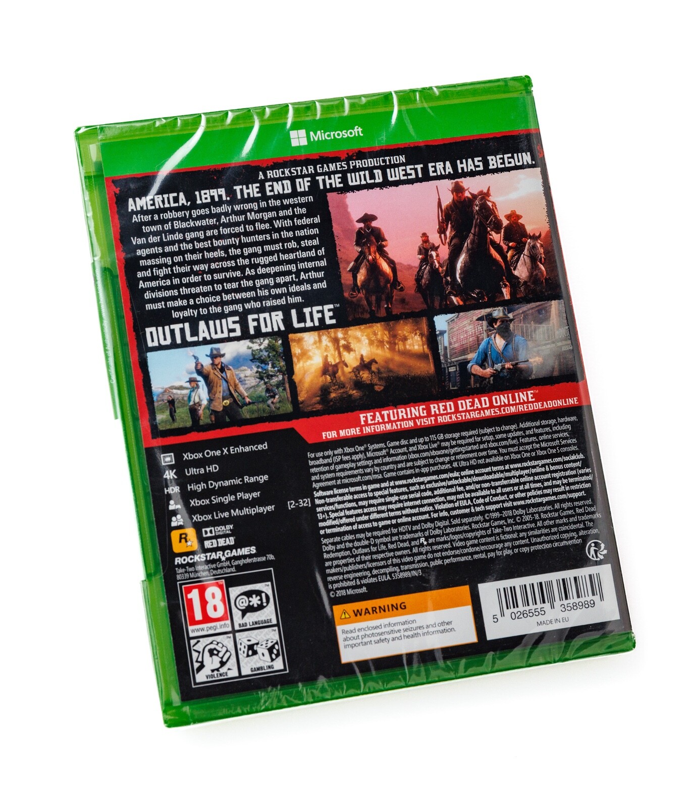 Red Dead Redemption 2 Microsoft Xbox One Game USA Version SEALED Rockstar