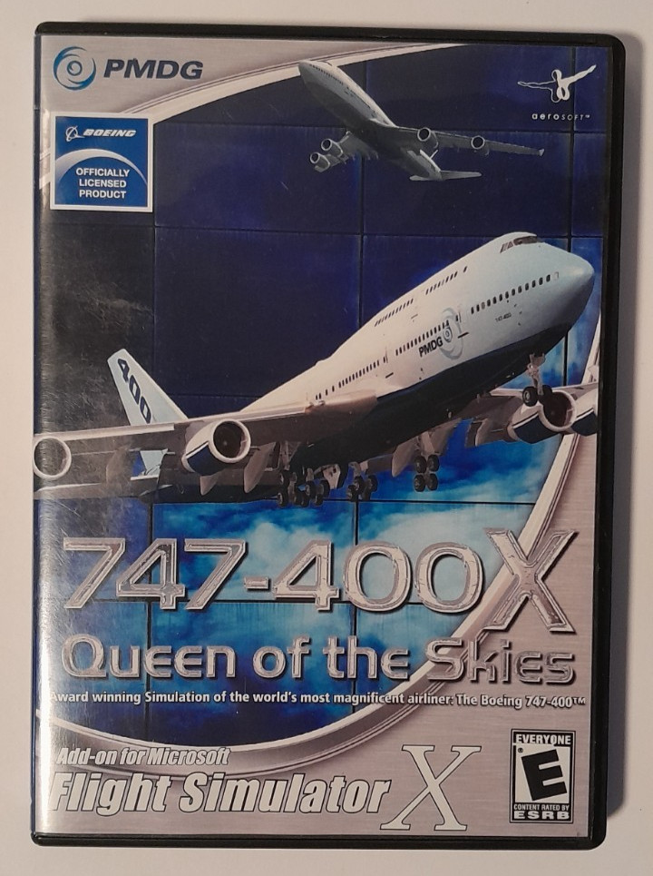 PMDG 747-400 X QUEEN OF THE SKIES Pc Cd Rom nm Add-On Flight Simulator X