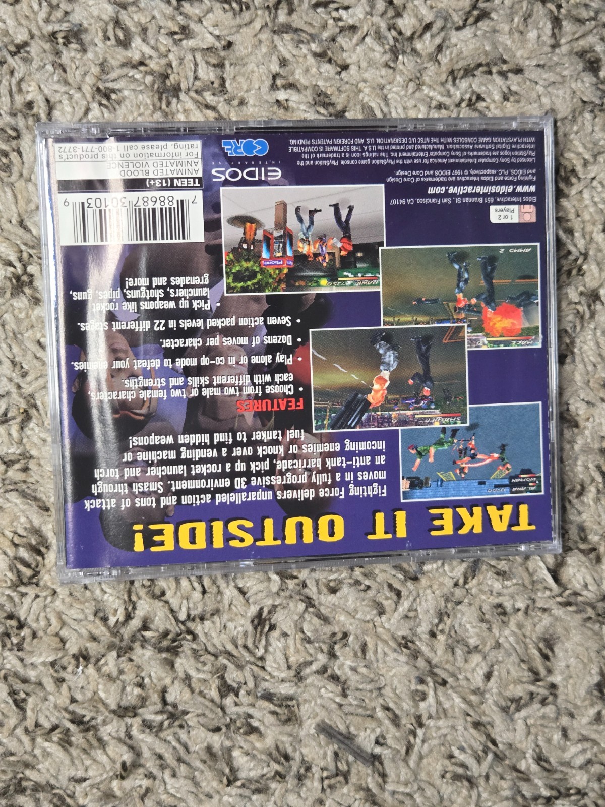 Fighting Force – Sony Playstation 1 PS1 – Complete In Box CIB