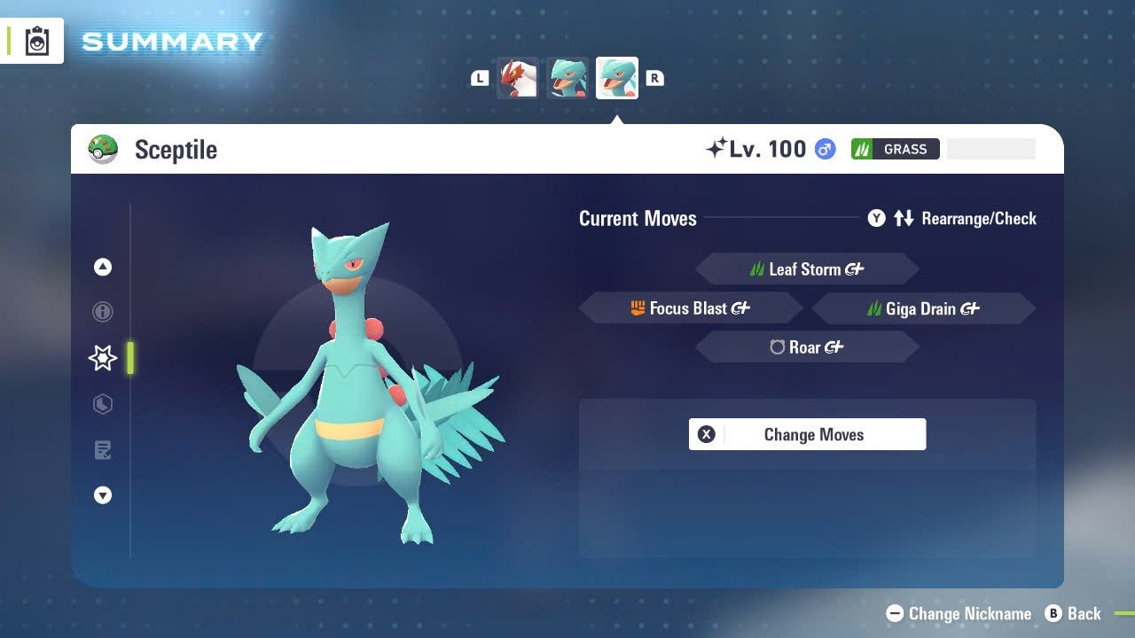 ✨COMBO SHINY ALPHA BLAZIKEN & SCEPTILE & SWAMPERT✨6IV MAX EV⭐POKEMON LEGENDS ZA