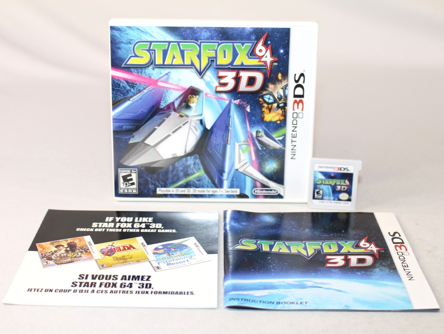 Star Fox 64 3D Nintendo 3DS Complete CIB! Great Condition! RARE 1st Print!