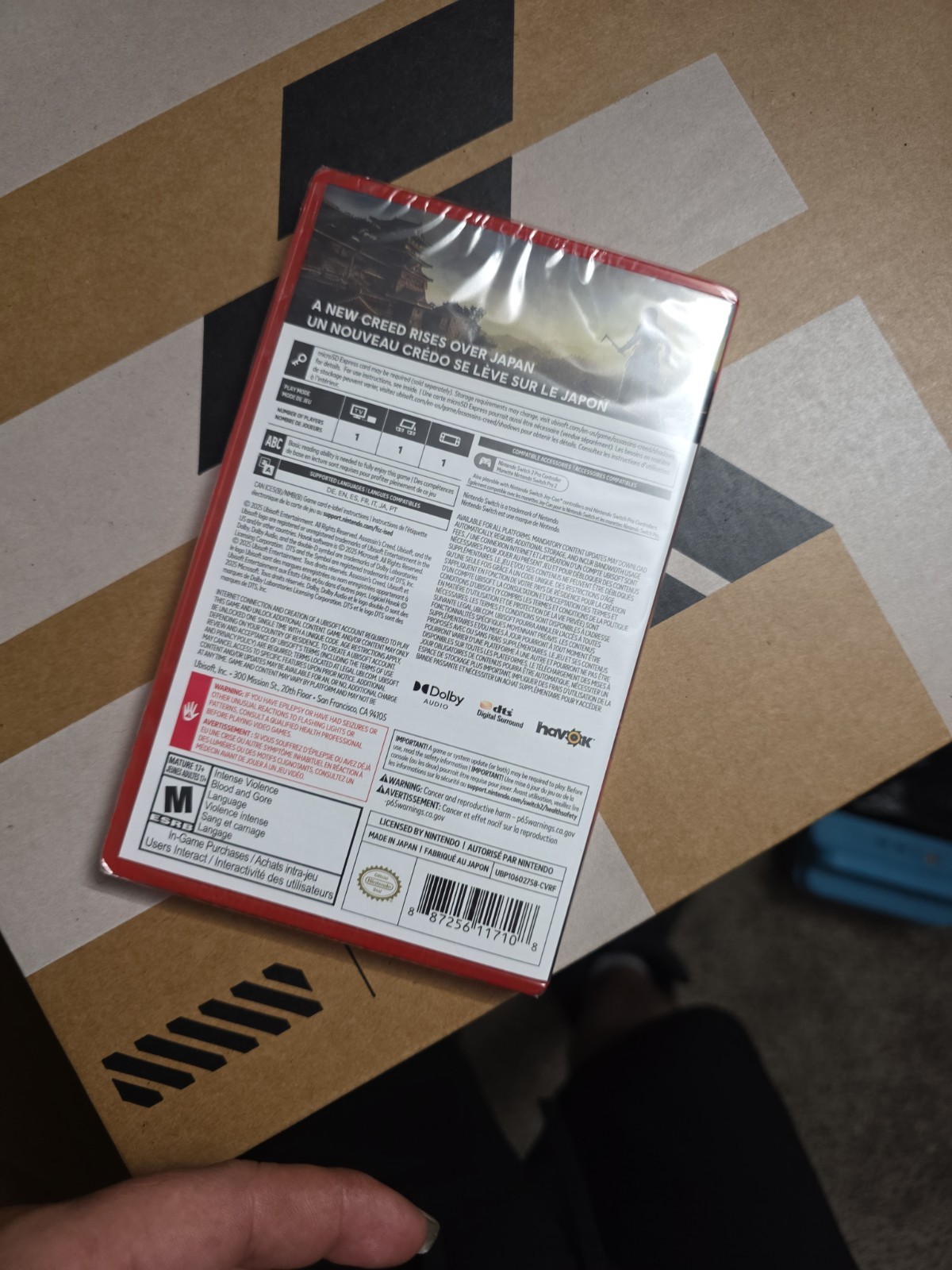 Assassin’s Creed Shadows Standard Edition (Game-Key Card) – Nintendo Switch 2