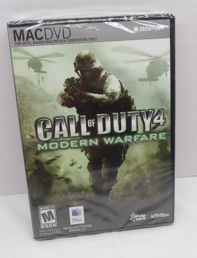 MACDVD Call of Duty 4: Modern Warfare – for Macintosh Computers Only- Sealed NEW