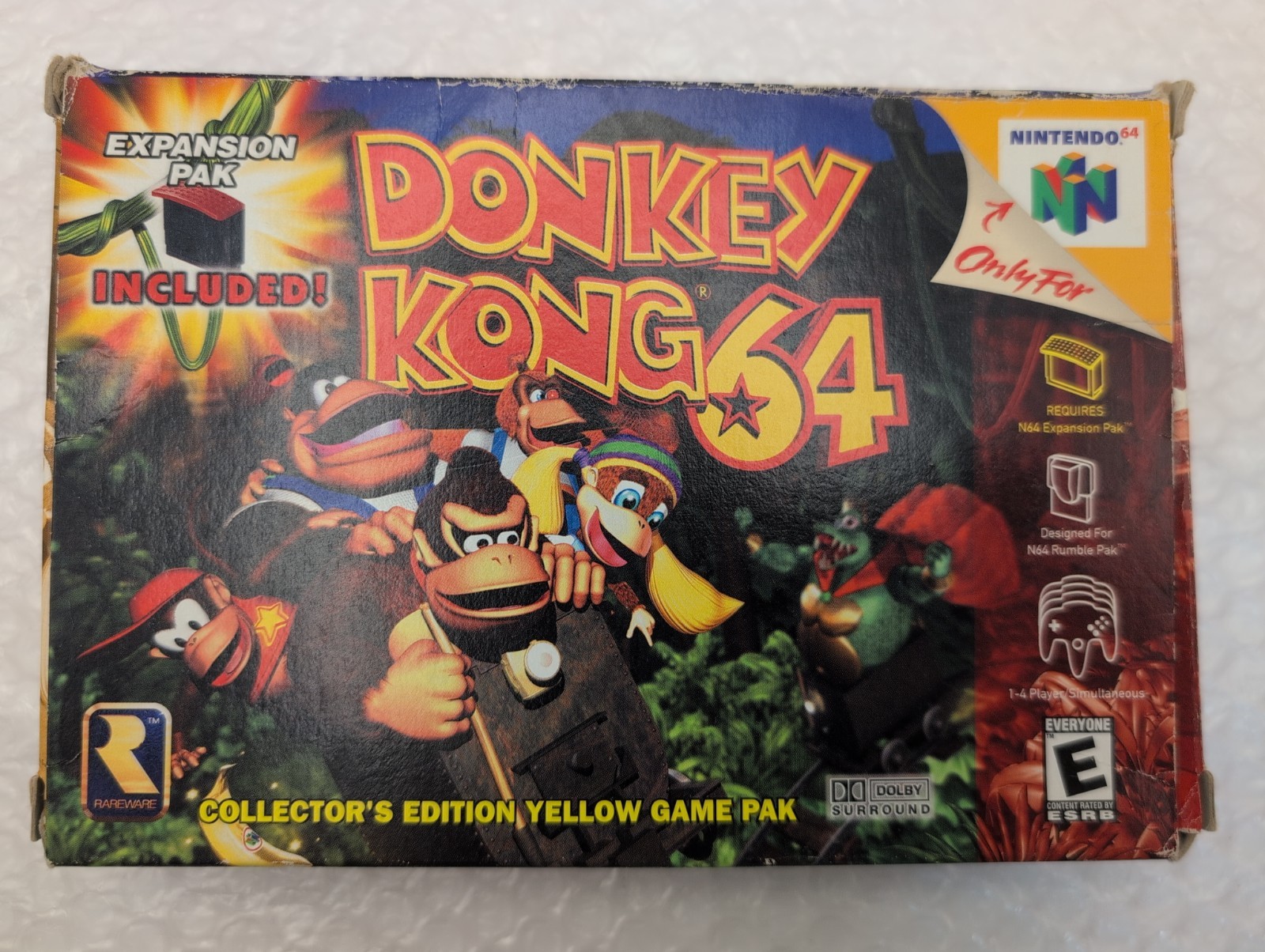 Donkey Kong 64 (Nintendo 64) Complete CIB Collector’s Edition + Expansion Pak