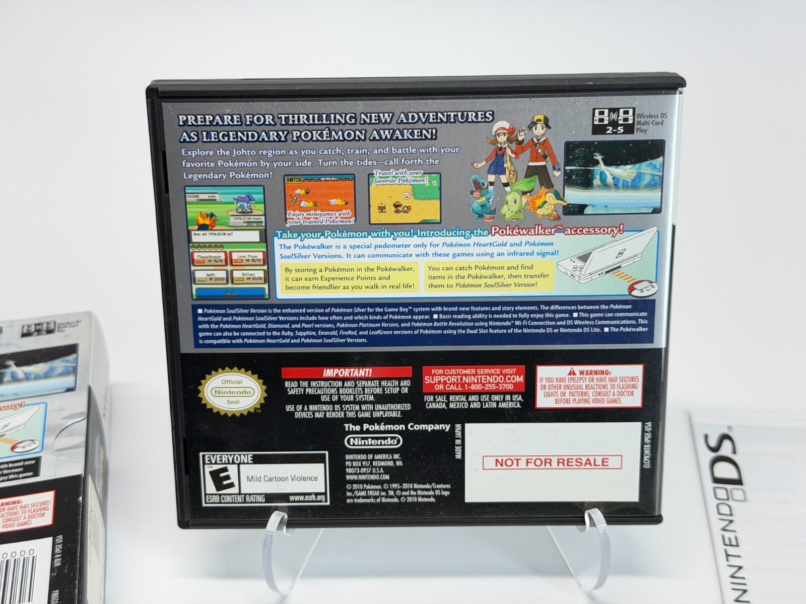 Pokemon SoulSilver Version (Nintendo DS) Complete BIG BOX Pokewalker Authentic