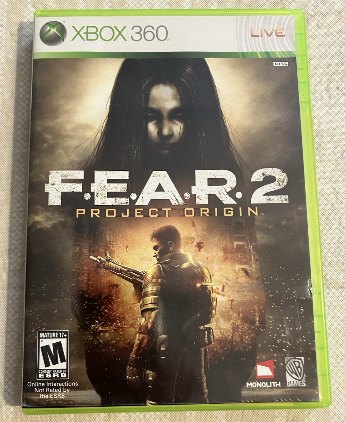 F.E.A.R. 2: Project Origin (Microsoft Xbox 360, 2009) Complete Tested