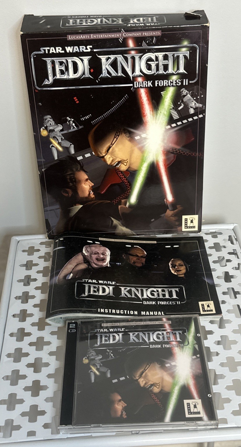 STAR WARS JEDI KNIGHT DARK FORCES II 2 – PC COMPUTER – BIG BOX 1997 VINTAGE