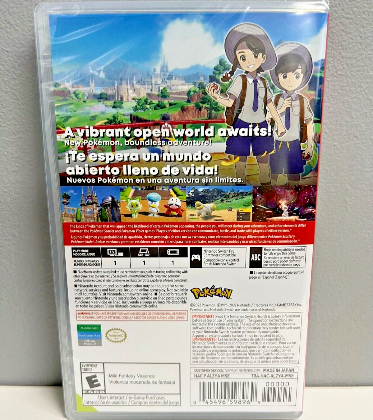 Pokemon Violet Nintendo Switch Brand New Sealed Game (2022 RPG)