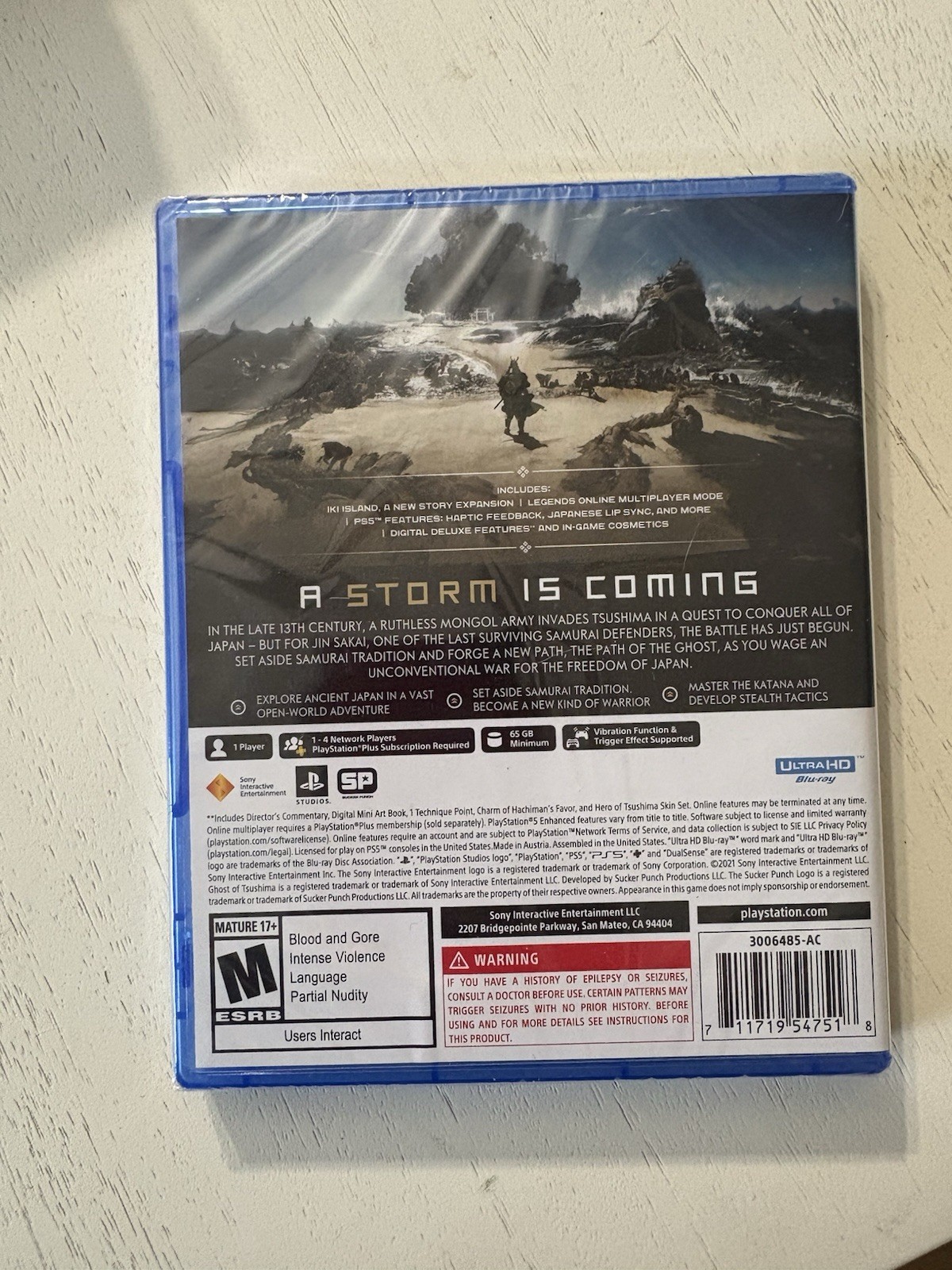 Ghost of Tsushima Director’s Cut – Sony PlayStation 5 – Brand New Factory Sealed
