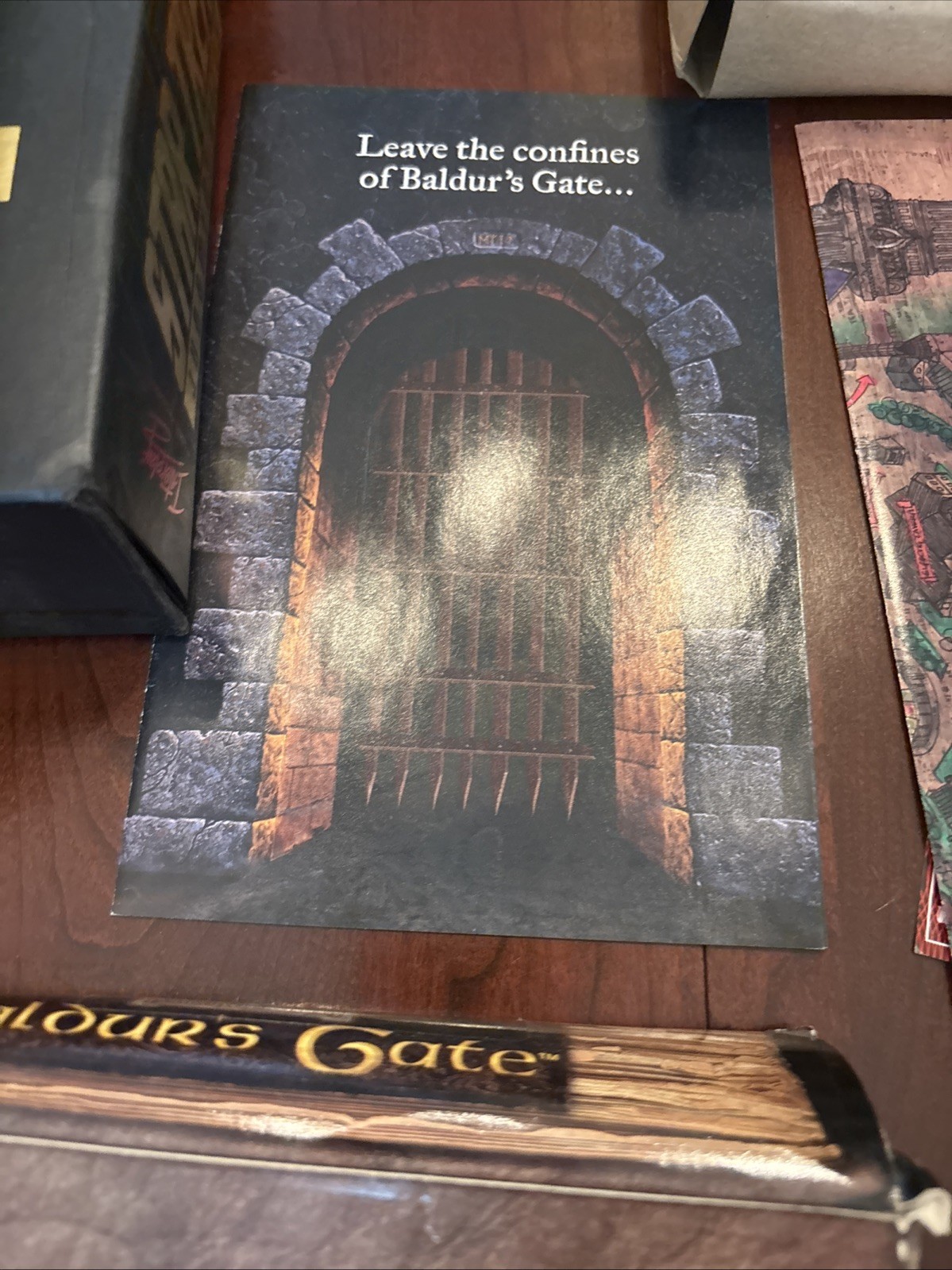 Baldur’s Gate PC Big Box Complete 5 Disc Set Manual Map Inserts Interplay 1998