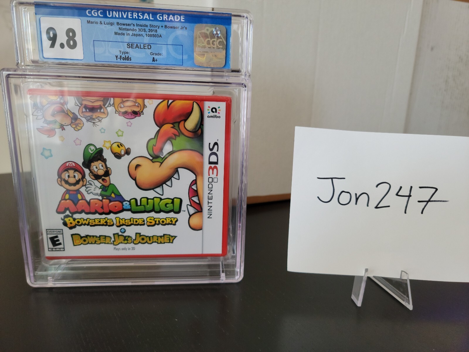CGC 9.8 A+ 3DS Mario US & Luigi Bowser’s Inside Story + Bowser Jr.’s Journey