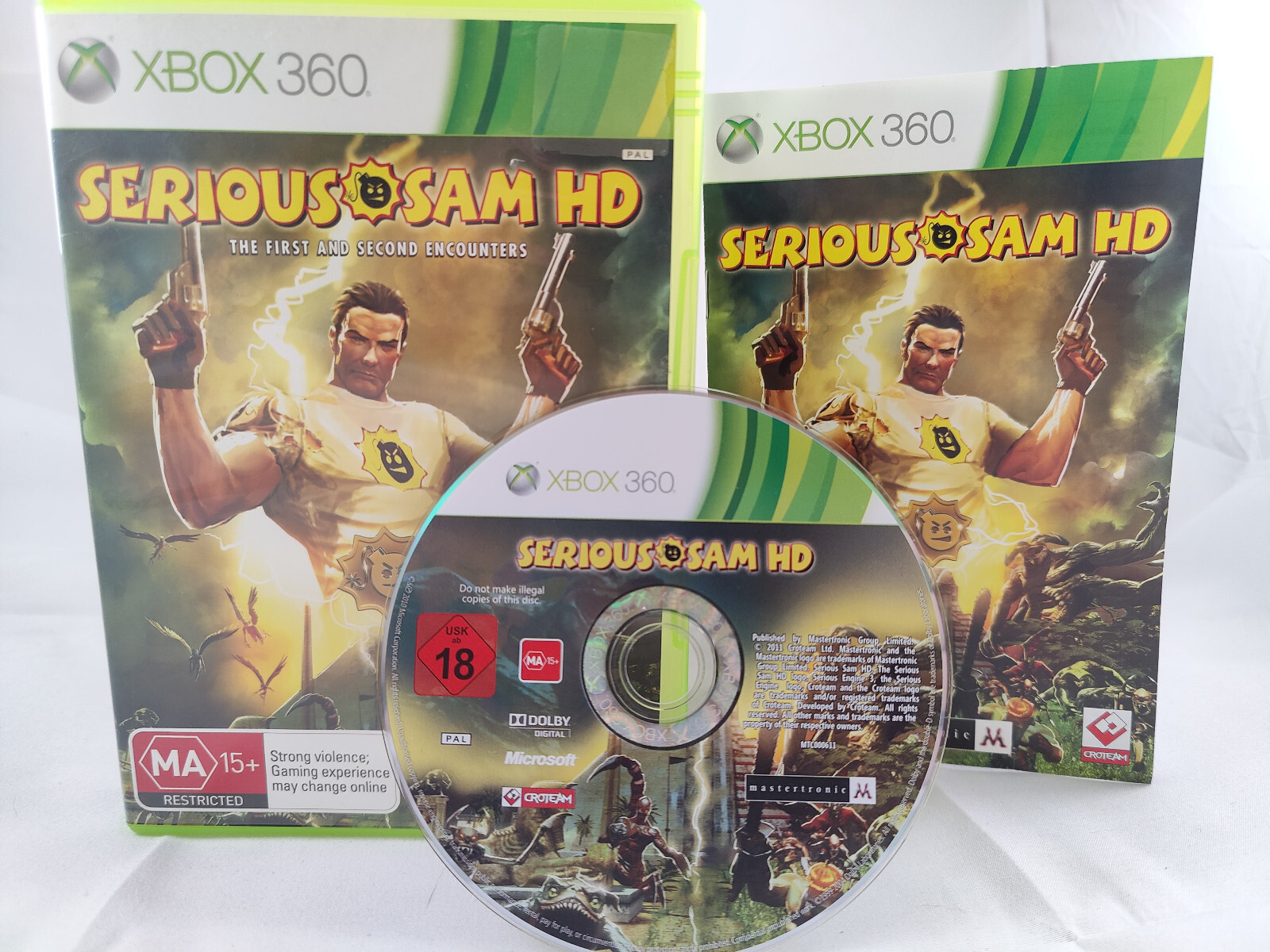 Serious Sam HD Collection – Xbox 360 – RARE – with Manual – Australian Release
