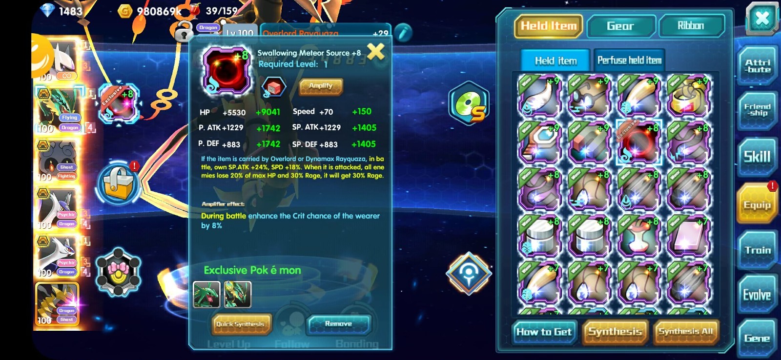 Pokeland Legend VIP14 Account w/ 200 OL Eternatus Shard & 150 Eternatus Shards