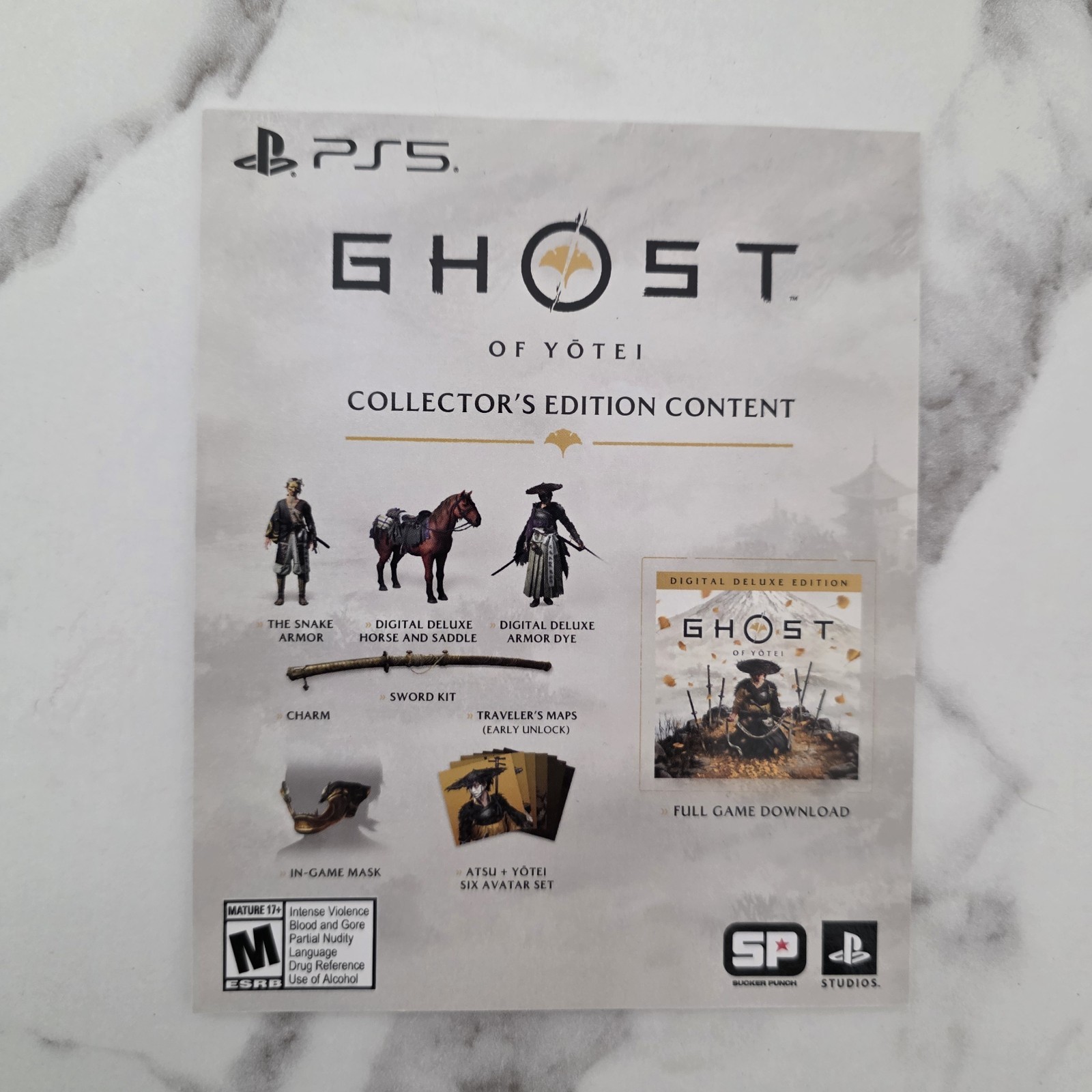 Ghost of Yotei Digital Deluxe Collector’s Edition PS5 & Bonus Content