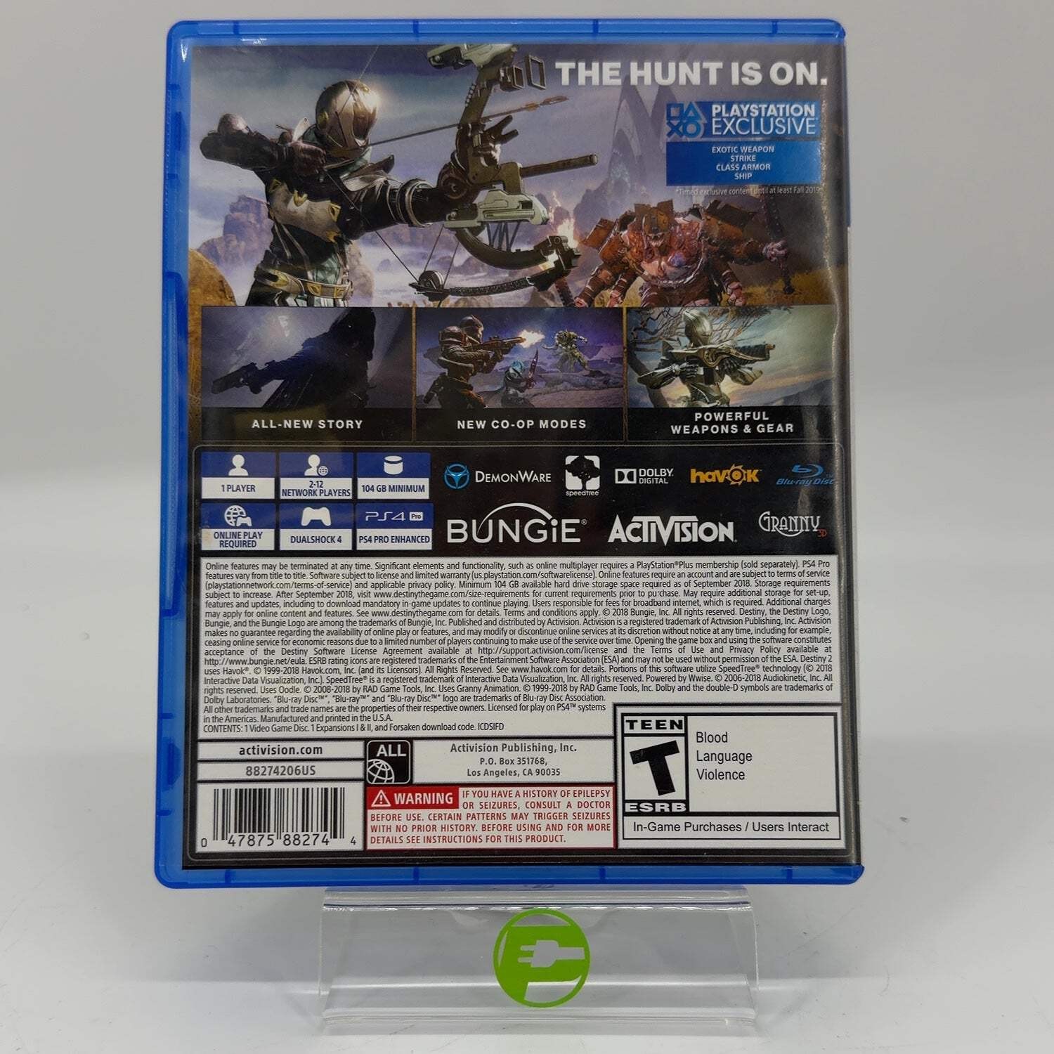 Destiny 2 Forsaken Legendary Collection (Sony PlayStation 4 PS4, 2017)