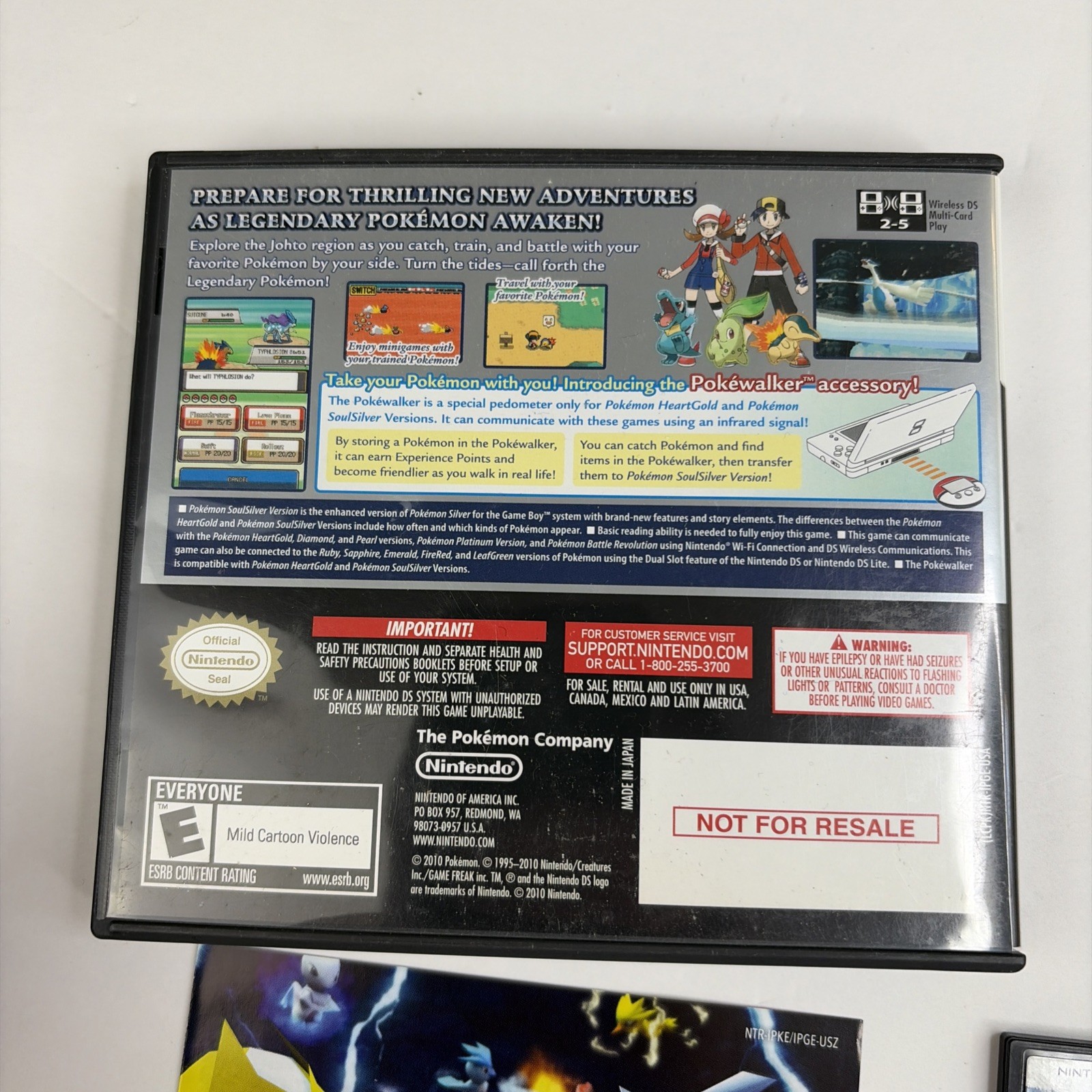 Pokemon: SoulSilver Version Authentic for Nintendo DS – Complete In Box CIB