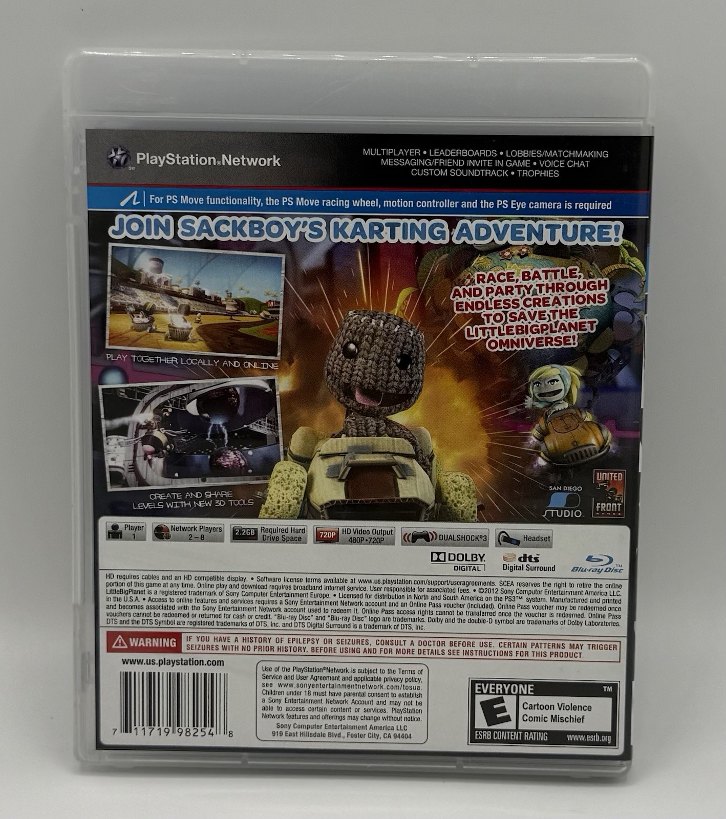 Sony Computer Entertainment LittleBigPlanet Karting PS3 CIB NTSC-U/C 2012