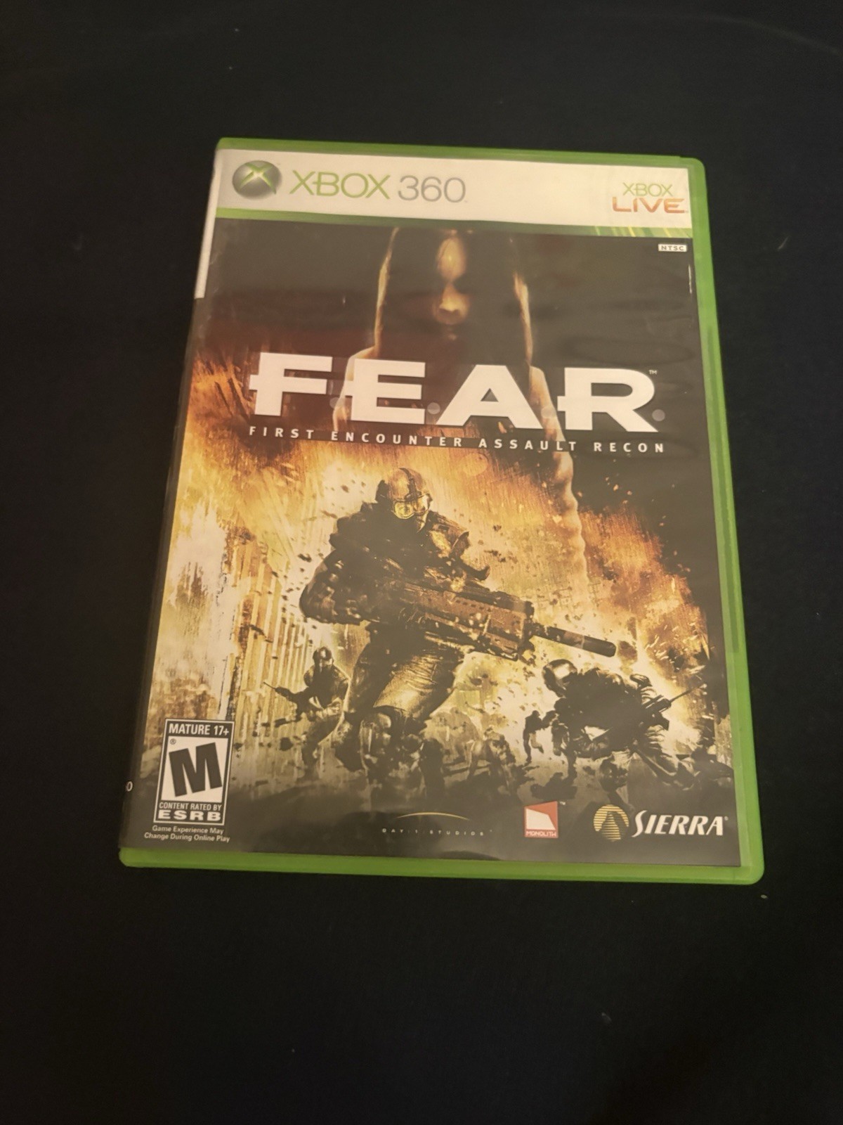 F.E.A.R.: First Encounter Assault Recon Microsoft Xbox 360 Horror FPS No Manual