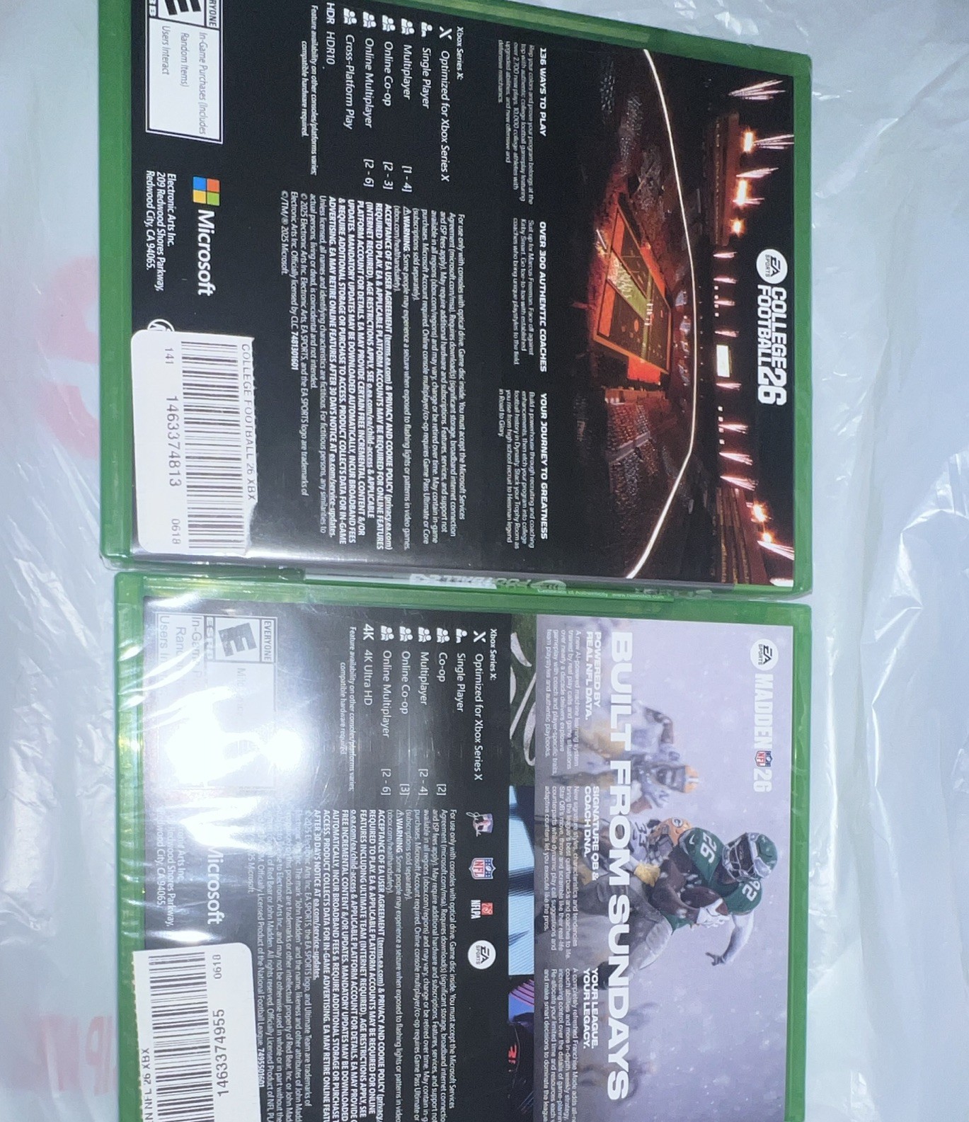 EA Sports College Football 26 (2025) Xbox Series X Online Multiplayer