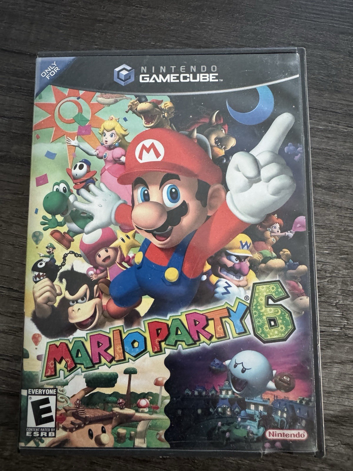 Mario Party 6 (Nintendo GameCube, 2004) Complete In Box CIB Manual Case Inserts