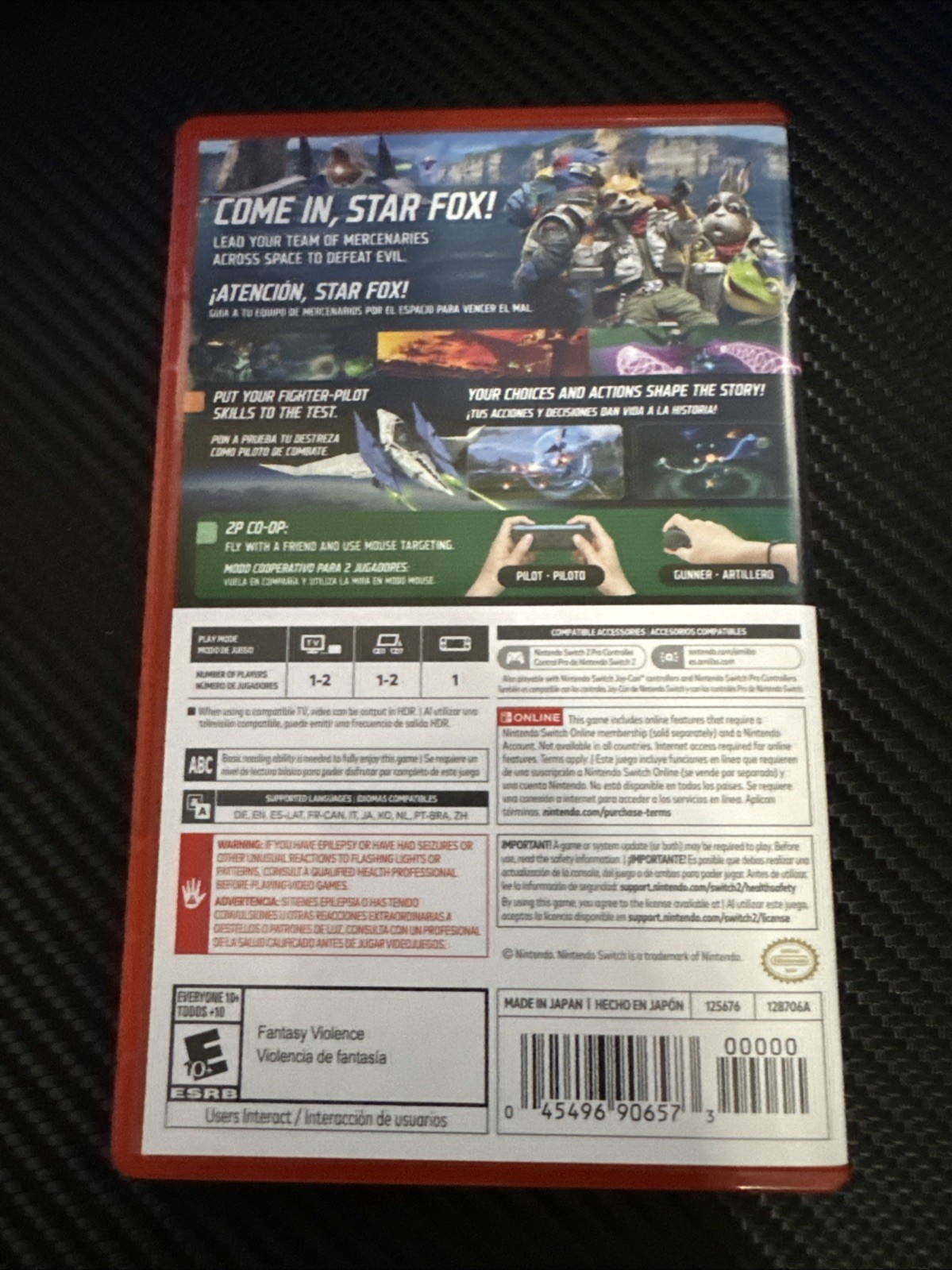 Star Fox (Star Fox Series) Nintendo Switch Game, E10+, NTSC-U/C USA