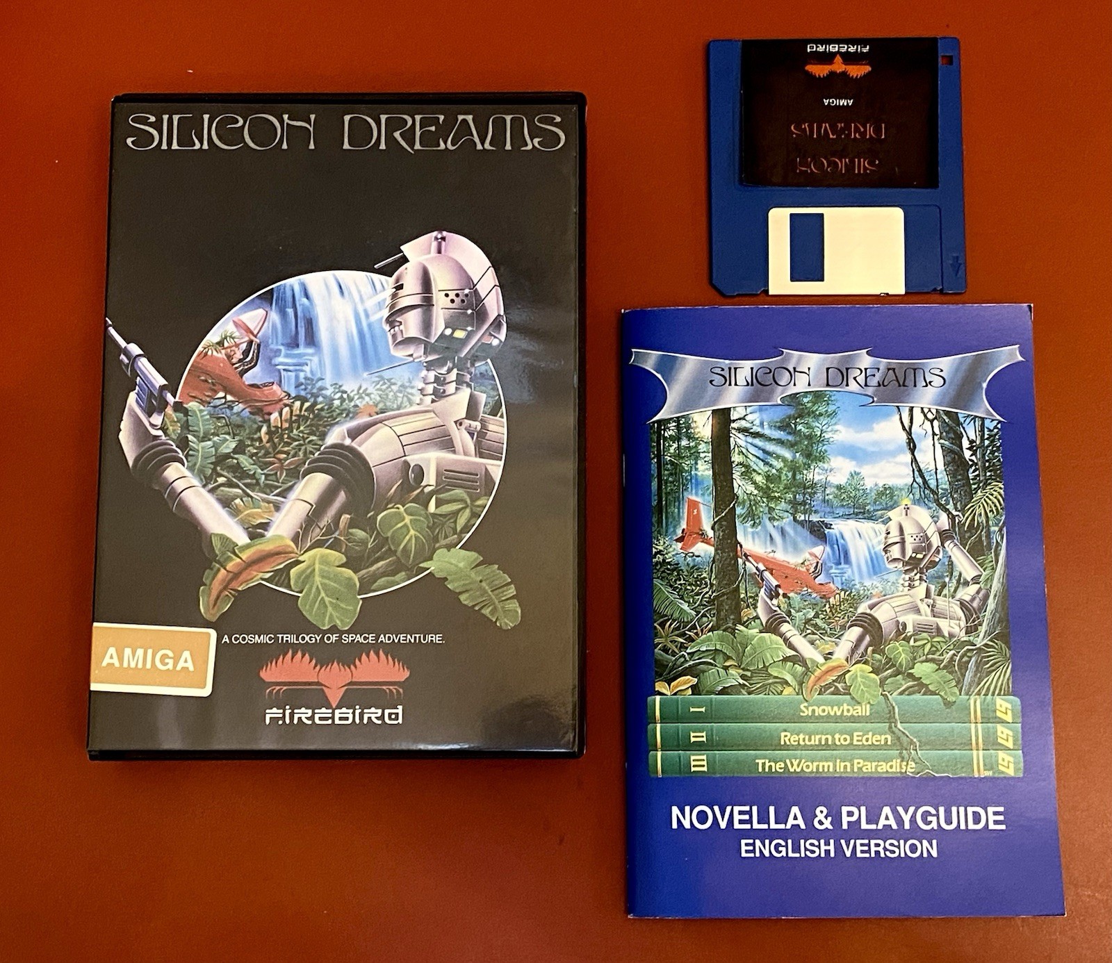 Silicon Dreams (1986) Firebird Amiga Game Big Box Snowball Return Eden Novella