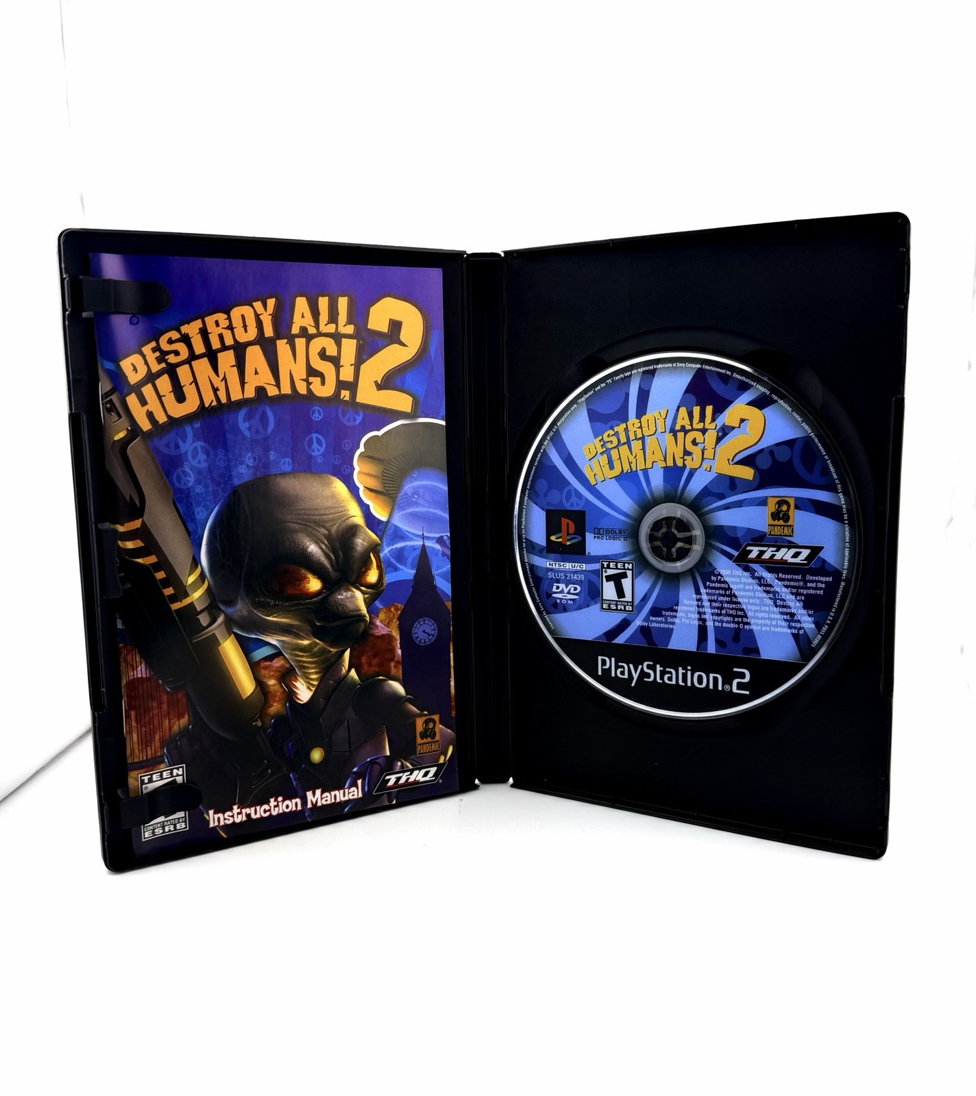 Destroy All Humans 2 PS2 PlayStation 2 CIB Complete – 1 Year Warranty -Free Ship