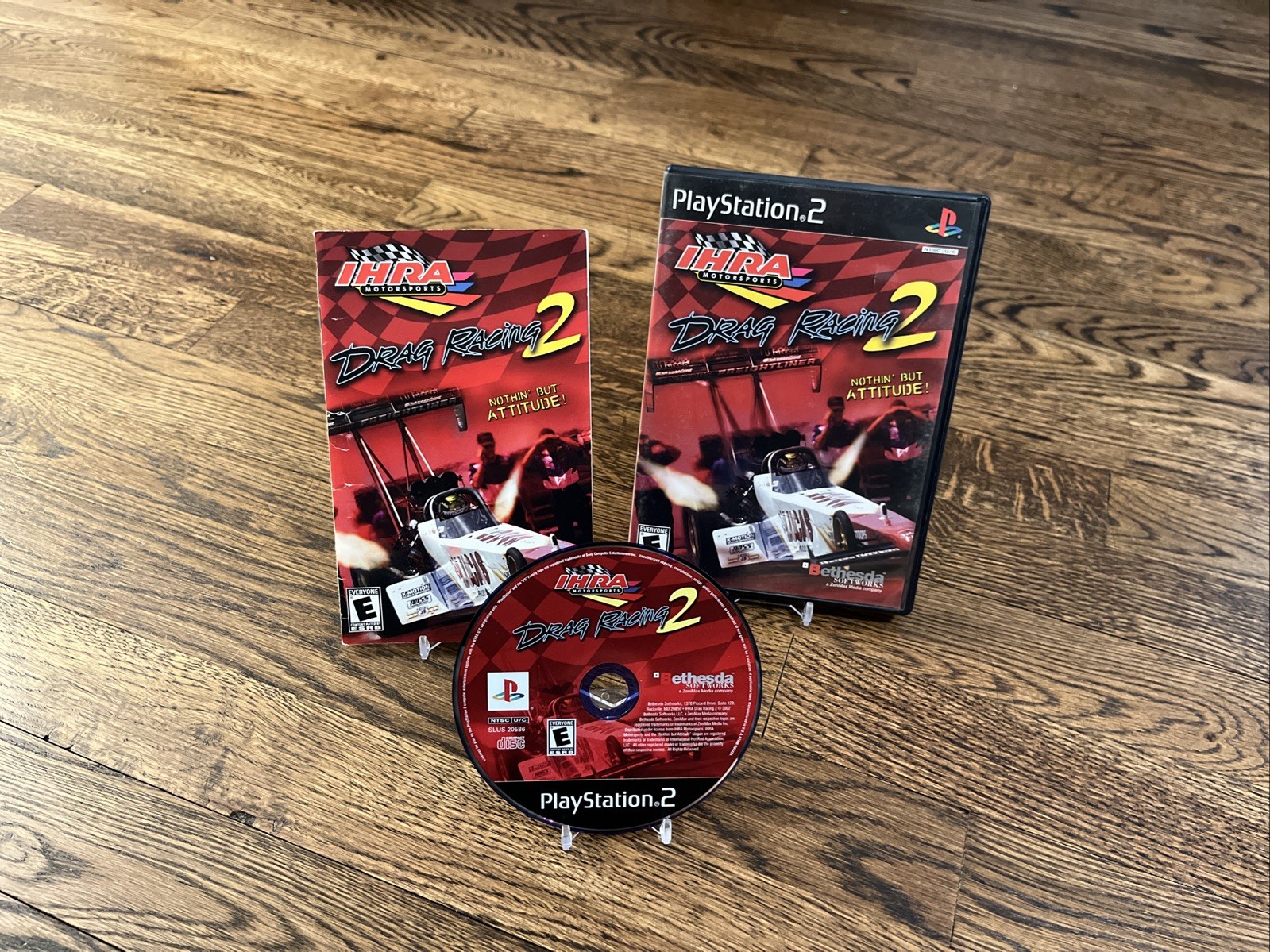 IHRA Motorsports Drag Racing 2 (Sony PlayStation 2, 2002) Complete Manual Tested