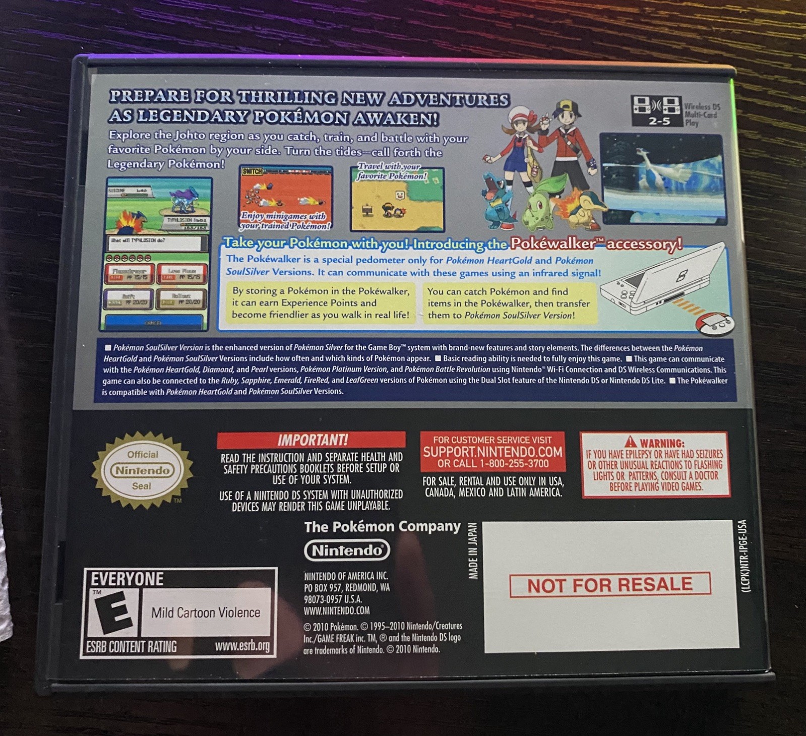 Pokemon: SoulSilver Version CIB [Pokewalker]