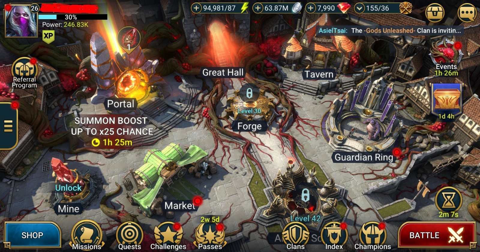 Raid Shadow Legends | Starter acc with Tekteon : 94k energy / 26 Legendary hero