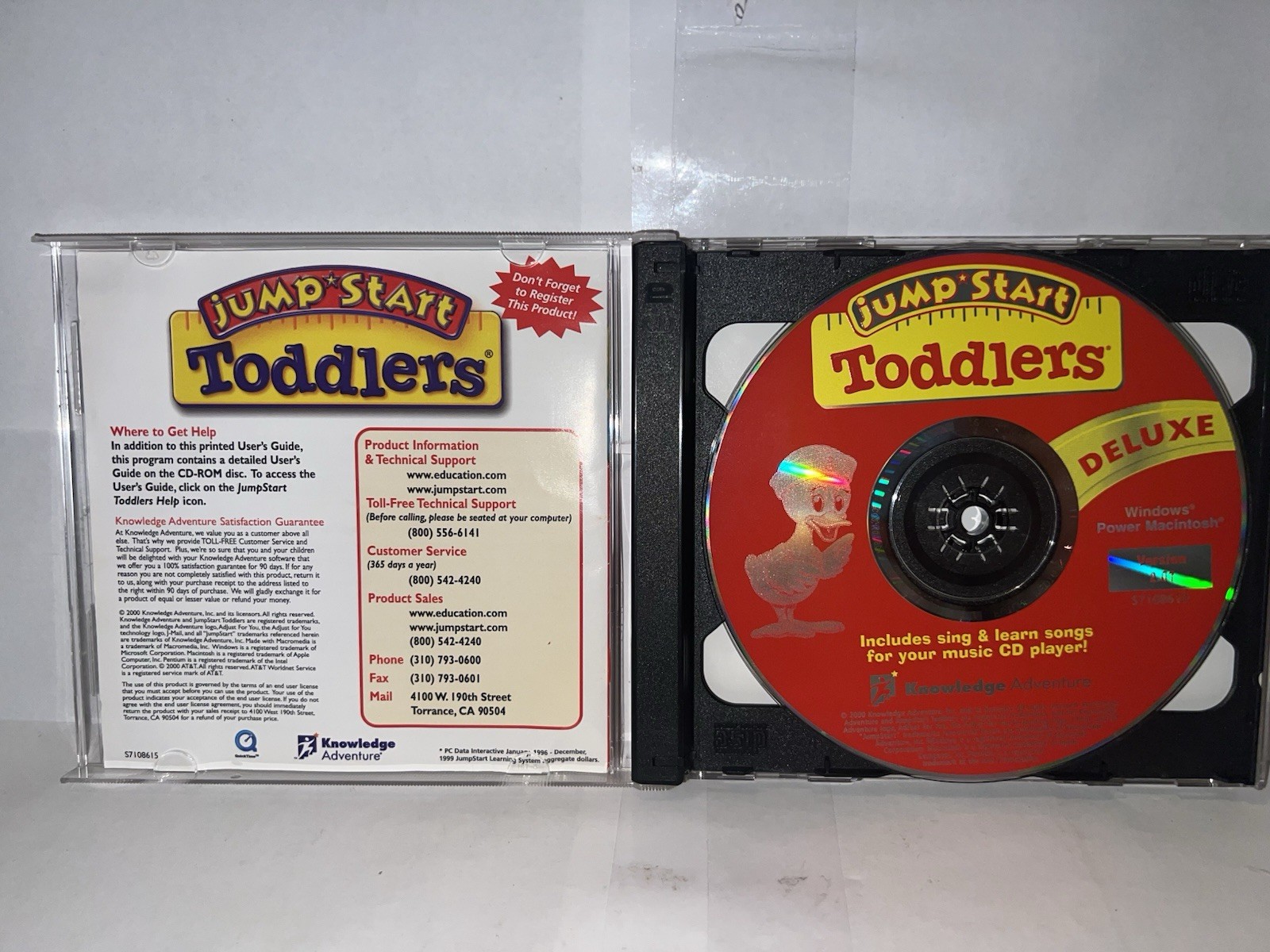 Jump Start Toddlers User’s Guide 18 Months – 3 Years