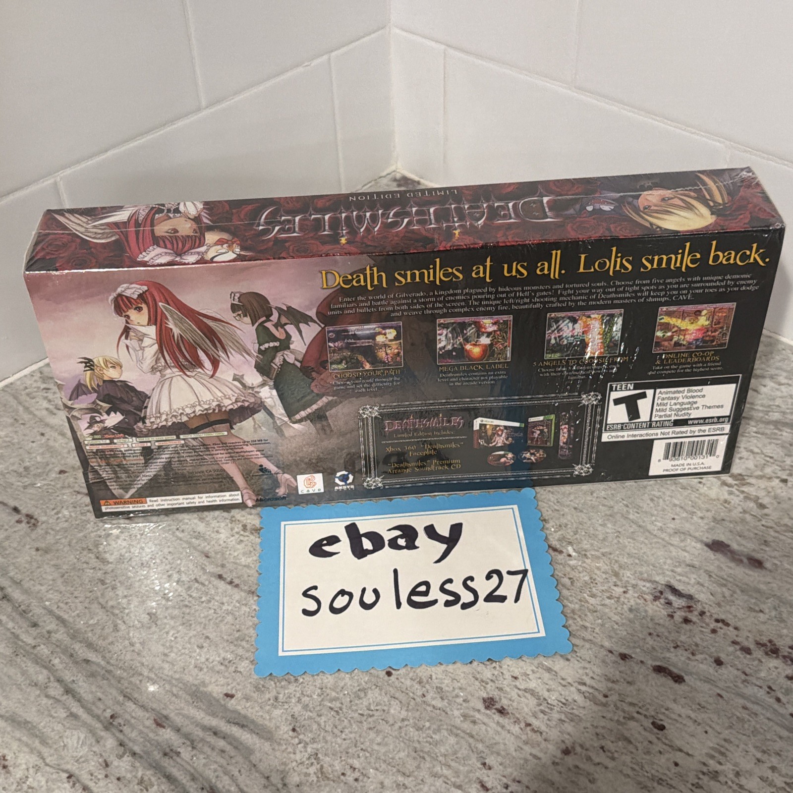 Deathsmiles Limited Edition (Microsoft Xbox 360, 2010) Brand New Factory Sealed